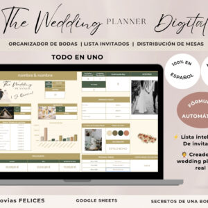organizador de boda digital google sheets de secretos de una boda